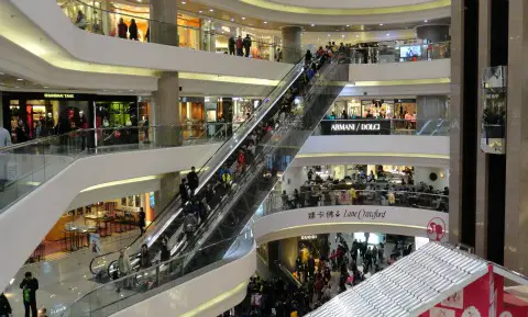 Hong Kong Mall Escalator